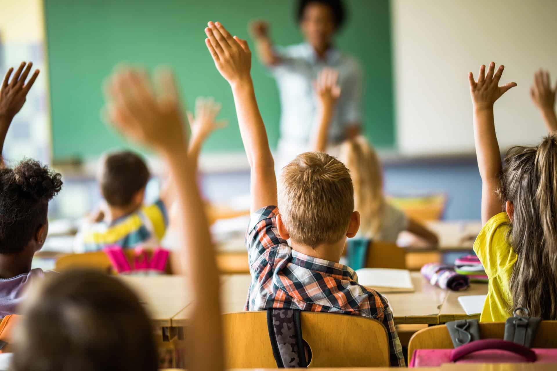 students in class