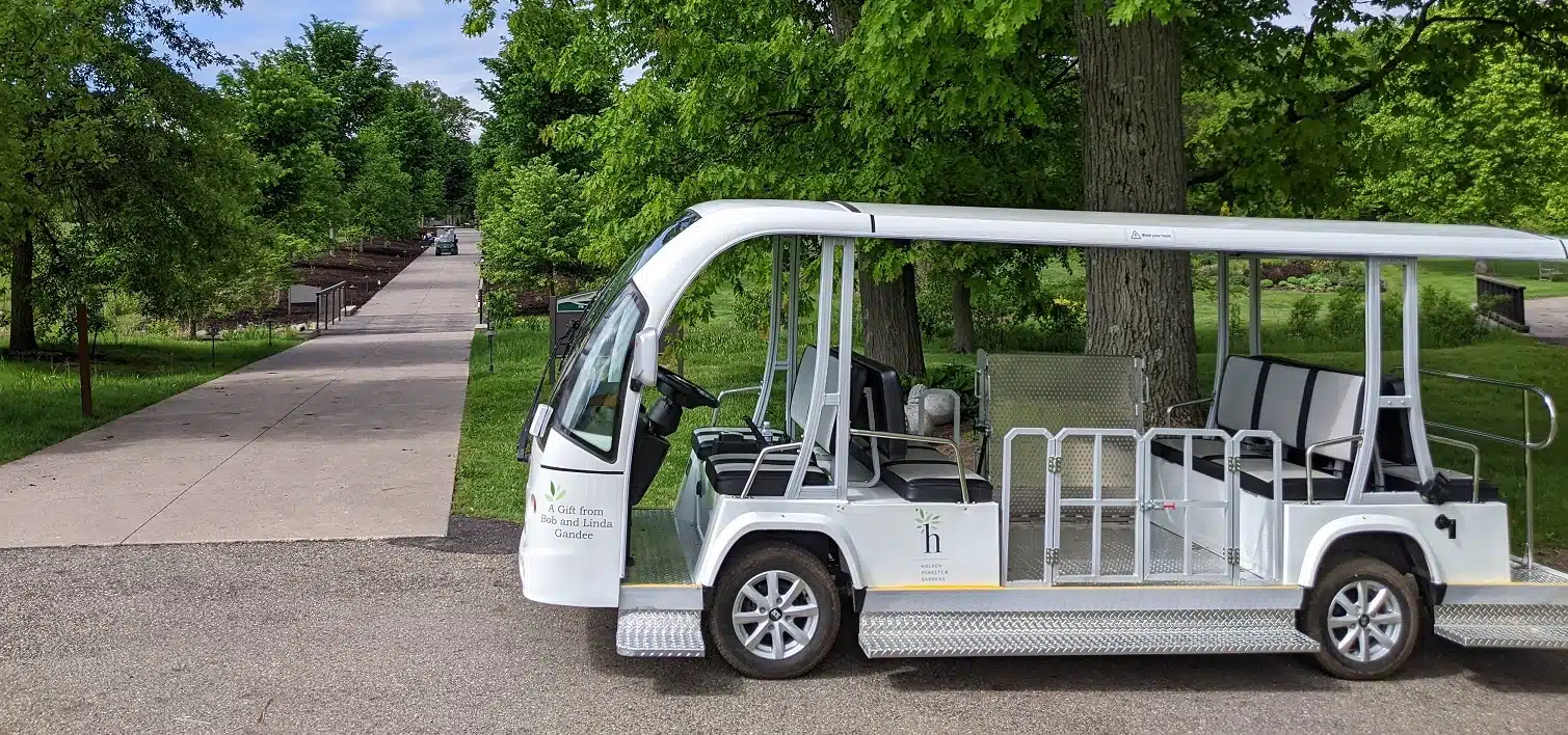 Tram at Holden Arboretum