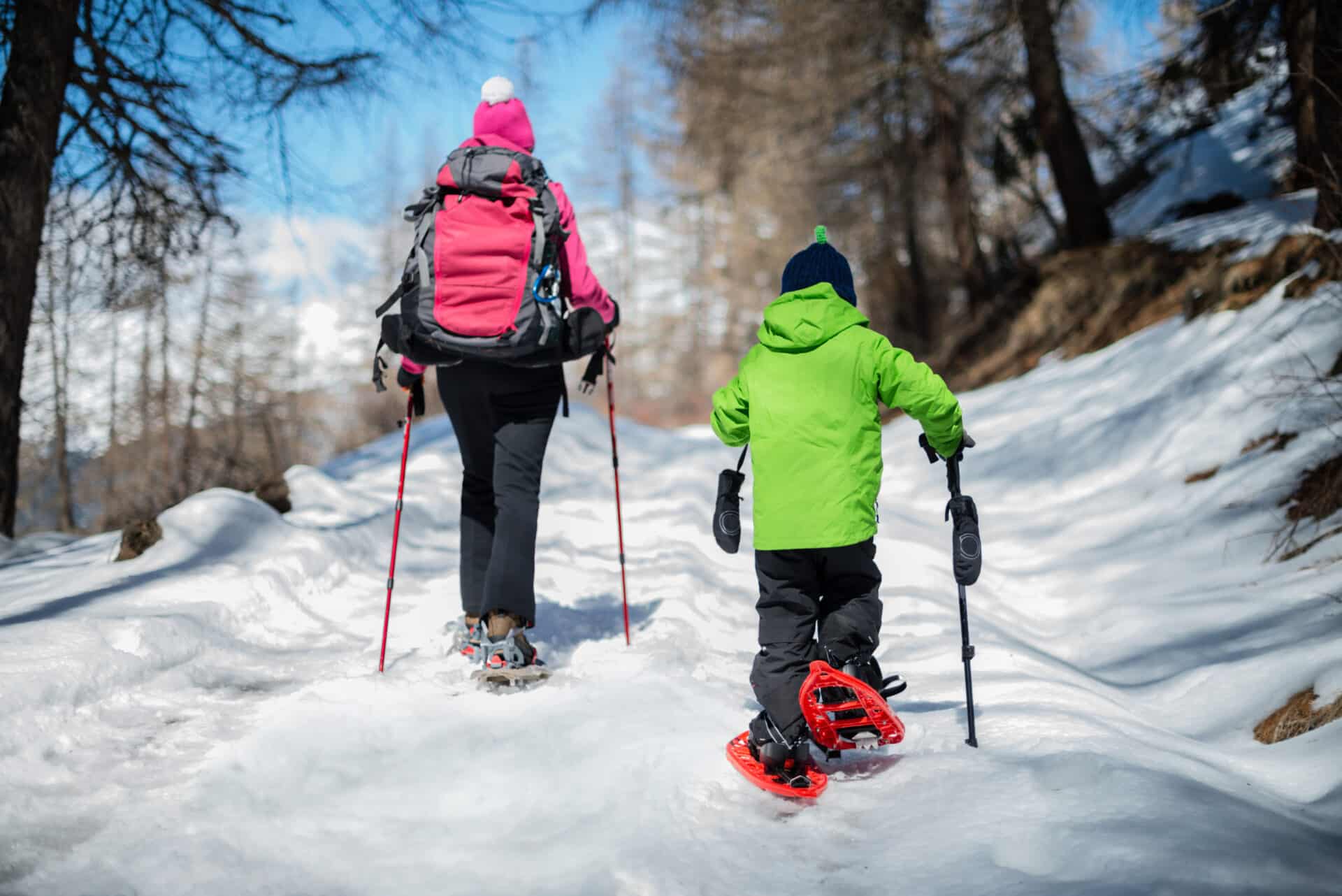 snowshoeing